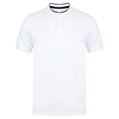 Stand collar stretch polo shirt Thumbnail