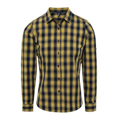 Mulligan check cotton long sleeve shirt Thumbnail
