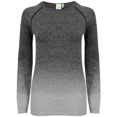 Women's seamless fade out long sleeve top Thumbnail