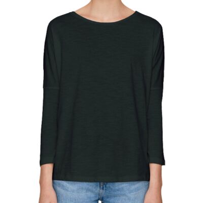 Women's Stella Turns slub long sleeve drop sleeve slub t-shirt (STTW033) Thumbnail