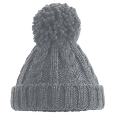 Infant/junior cable knit melange beanie Thumbnail