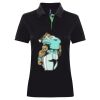 Best Selling Women's contrast polo Thumbnail